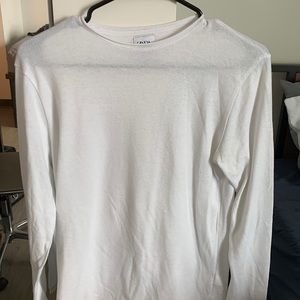 Zara Man Lightweight White Sweater in Size S